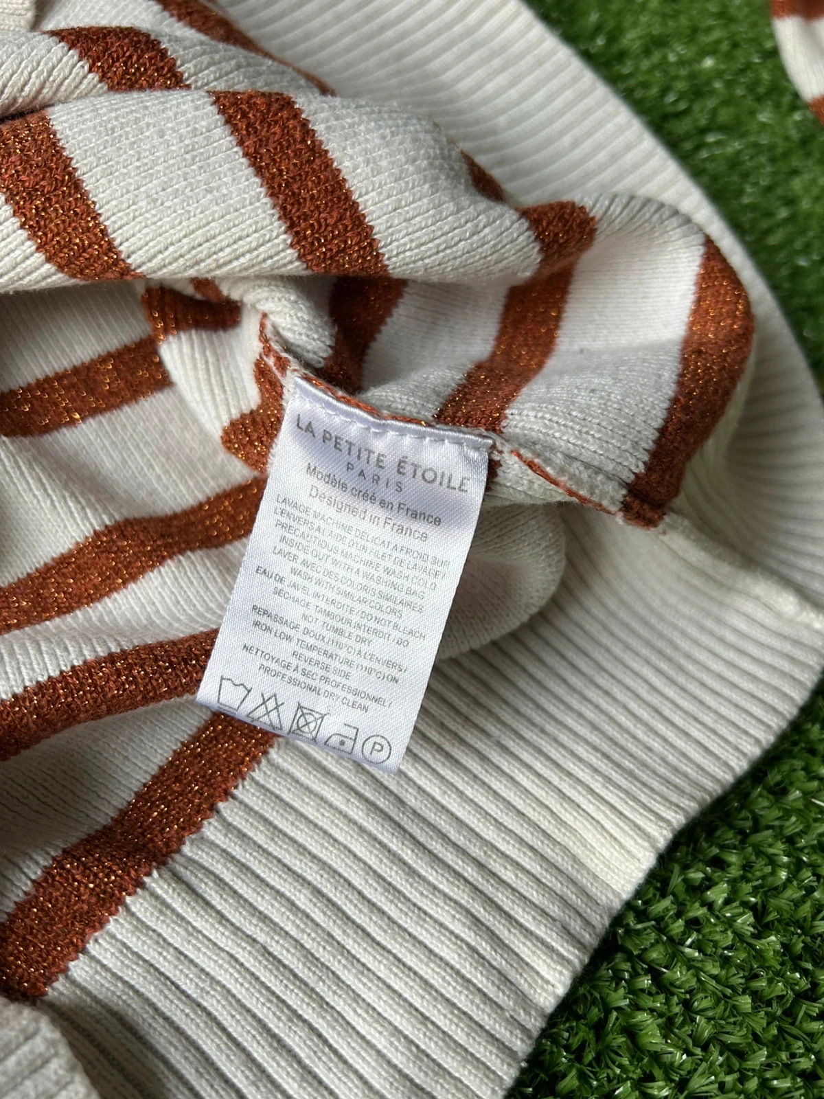 Blusa de mangas compridas listradas la petite étoile tamanho 1 / s – photo 9